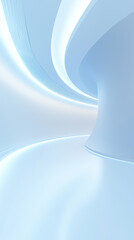 Vertical Abstract 3d background soft blue and smooth structural and architectural clean hall corridor for business technology and futuristic
