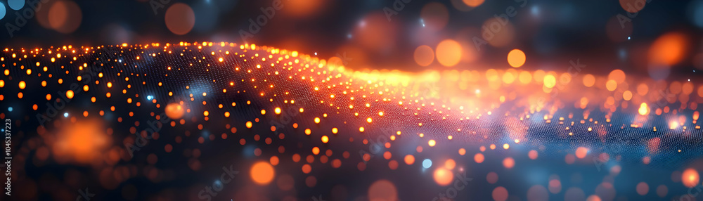 Poster macro image glowing business card currency symbols close up abstract background bokeh lights financi