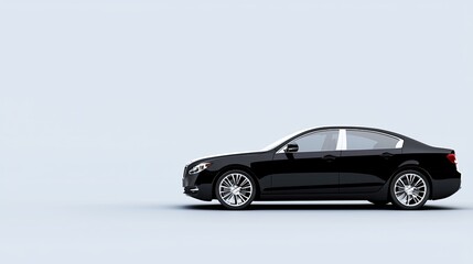 Fototapeta premium Sleek Black Luxury Sedan