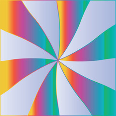 Fototapeta premium Abstract Rainbow Shapes. Abstract spiral animated wallpaper or background