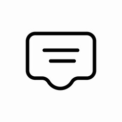 simple chat icon sign vector