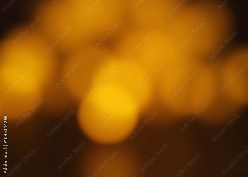 Leinwandbilder Golden lights create a soft blurred effect in the background of an image.