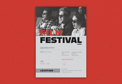 Film Festival Poster Design Template