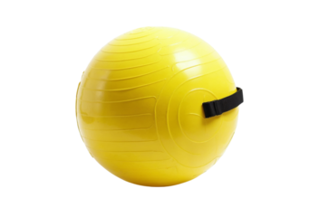 yellow rubber ball isolated