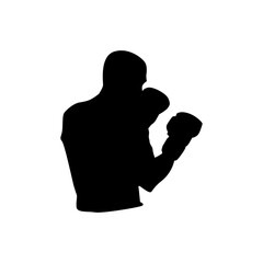 BOXING SILHOUETTE VECTOR DESIGN 3