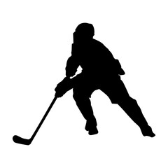 ICE HOCKEY SILHOUETTE VECTOR DESIGN 3