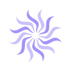 Fototapeta premium Simple purple circle elements vector illustration, abstract purple circle icon vector 