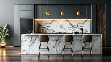 Modern Chic Kitchen with High-End Appliances