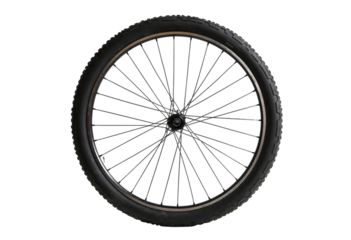 bicycle wheel isolated on white background
