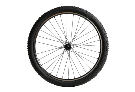 bicycle wheel isolated on white background