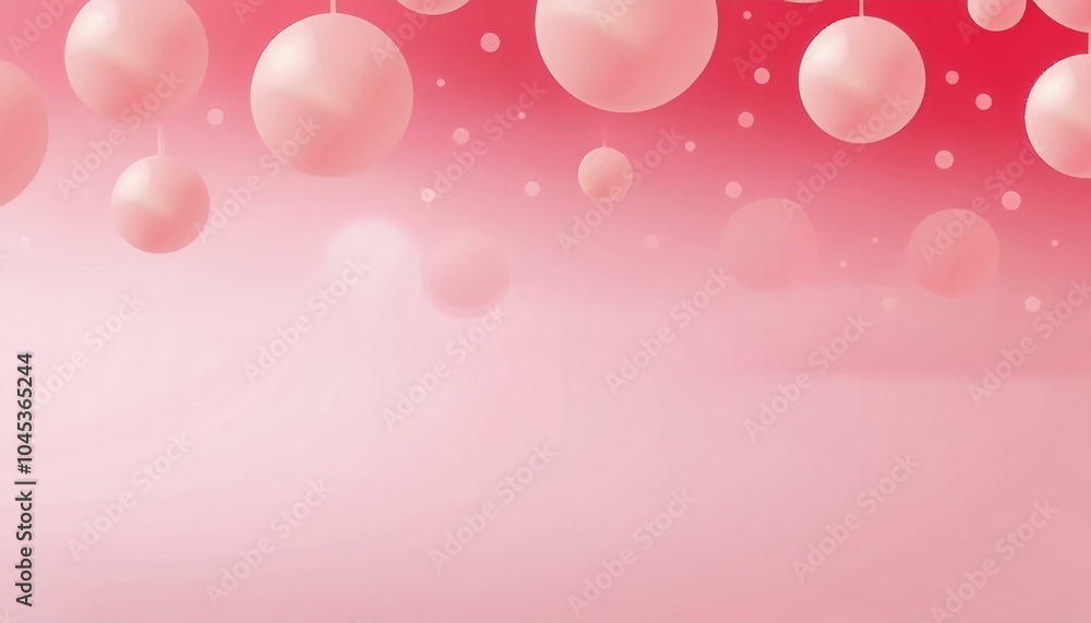 Poster pink background with bubbles