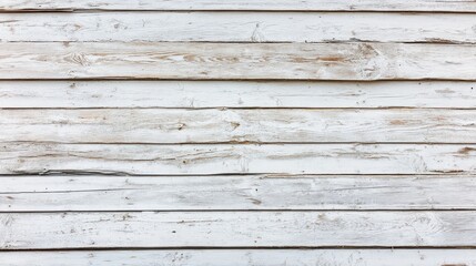 Obraz premium A rustic wooden wall background in light white tones, with a textured surface and subtle natural grain patterns, perfect for a clean, minimalist aesthetic. 
