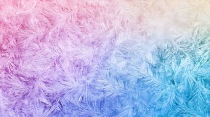 Abstract Frozen Windowpane with Colorful Gradient