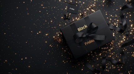 Obraz premium Black background with text 