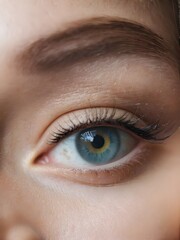 Obraz premium Close up view of female eye