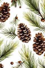 Fototapeta premium Pine pattern branch plant.
