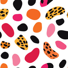 Abstract Colorful Pattern with Irregular Shapes