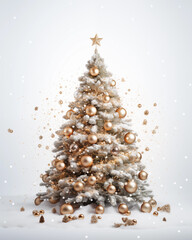 Christmas tree on a white background