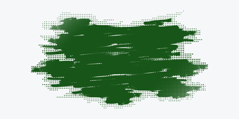 Vintage Grunge Background With halftone Pattern, Offer Button, Photo Frame, Grungy Shape, Old Style Brush With paintbrush, splash, spray, ink splatter and paint marks. artistic graphic box, black blot