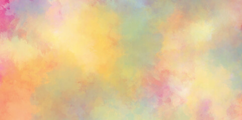 abstract colorful watercolor background orange peach yellow pink and lime green,  Perfect for Creative Design Concepts and Artistic Expressions, rainbow mul-ti color abstract digital paint watercolor.