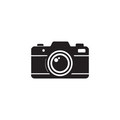 Black camera icon design art