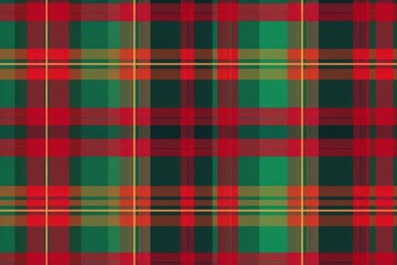 A christmas plaid pattern tartan green red.
