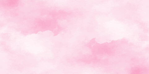 Vector fantasy light red and pink shades watercolor background. Hand drawn vector texture. Pastel color watercolor banner. Aquarelle paint paper textured stain canvas element for text design.	