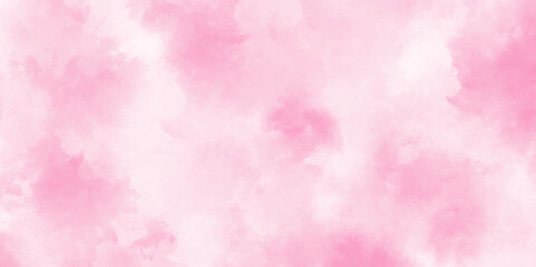 Fototapeta premium Vector fantasy light red and pink shades watercolor background. Hand drawn vector texture. Pastel color watercolor banner. Aquarelle paint paper textured stain canvas element for text design. 