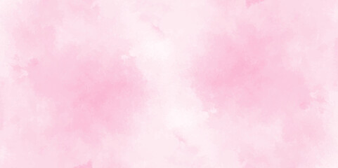 Vector fantasy light red and pink shades watercolor background. Hand drawn vector texture. Pastel color watercolor banner. Aquarelle paint paper textured stain canvas element for text design.	