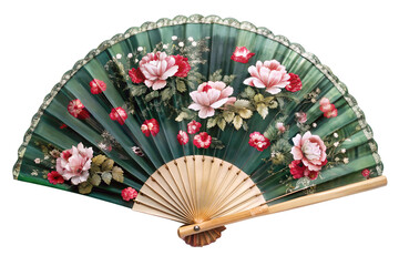 Elegant Hand Fan with Floral Design