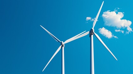 Fototapeta premium Solar and wind energy investment represented by modern industrial setup architectural theme ultra hd high detail clean sharp focus commercial color grading