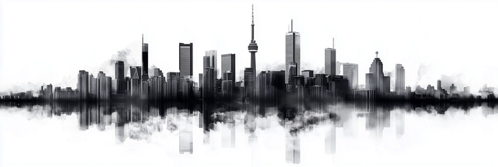 Fototapeta premium skyline modern city urban architecture Background 