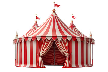 Classic Red and White Circus Tent