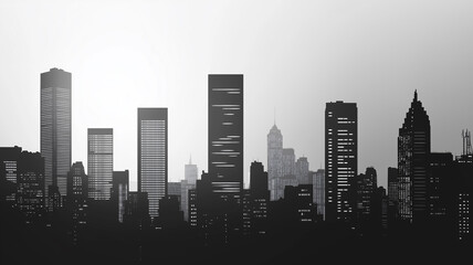 Fototapeta premium skyline modern city urban architecture Background 