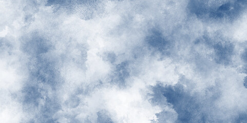 Abstract wavy background resembling a celestial nebula or galaxy, Bright sky with white clouds.Fresh blue sky with soft and fluffy clouds.  Grunge style blue background with white clouds.