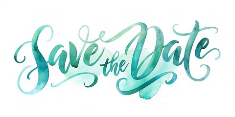 Save the date card design