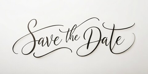 Save the date card design
