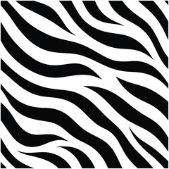 This seamless zebra animal fur pattern vector design is perfect for fashion, textiles, and decor projects. Featuring bold black and white stripes, it adds an exotic touch to any design.