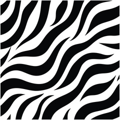 This seamless zebra animal fur pattern vector design is perfect for fashion, textiles, and decor projects. Featuring bold black and white stripes, it adds an exotic touch to any design.