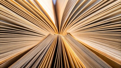 Obraz premium Extreme close-up of aligned hardcover book sheet