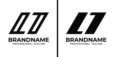 Letters L1 or 1L Monogram Logo Set, for business with 1L or L1 initials