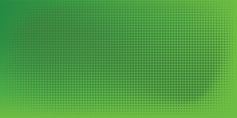 Dots halftone green pattern gradient texture with technology digital background. Dots pop art comics with nature graphic design.