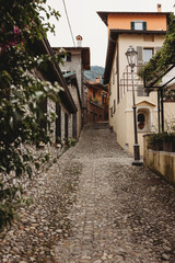 narrow street in the old town Italy 