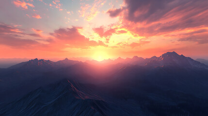 The sunset in the valley, wallpaper, a colorful natural phenomenon that is so beautiful