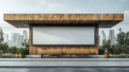 Obraz premium a realistic empty billboard stands isolated against a simple white background providing a versatile template for largeformat advertisements or media promotions designed for impactful messaging