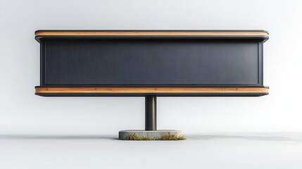 a realistic empty billboard stands isolated against a simple white background providing a versatile template for largeformat advertisements or media promotions designed for impactful messaging