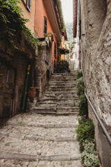 narrow street in the town