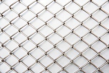 metal mesh background on white
