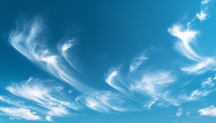 Blue sky background with clouds , beautiful white cloud and beautiful weather
