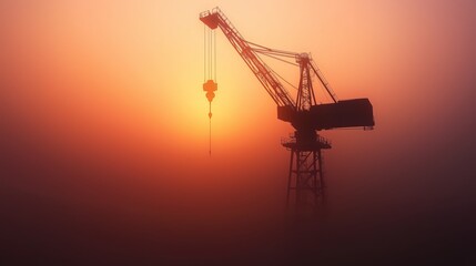 Crane Aesthetics in Fog